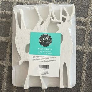 Chalk Couture Chunky Deer Cutouts. NWT